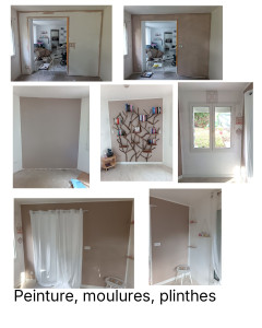 Photo de galerie - Peinture, moulure, plinthe