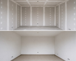 Photo de galerie - Pose de placo avec jointure 