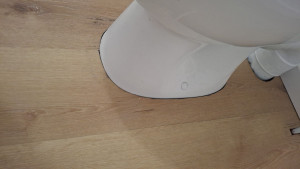 Photo de galerie - Poser des parquet salle de bain. 
