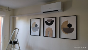 Photo de galerie - Pose climatisation.