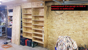 Photo de galerie - Aménagement en OSB et isolation d'un garage