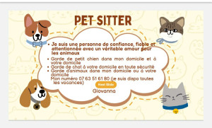 Photo de galerie - Ma carte de présentation pour la garder d'animaux ❤️ ! 