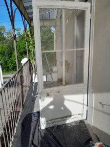 Photo de galerie - ŕenovation porte moustiquaire 1