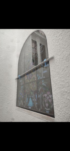 Photo de galerie - Isolation vitrail par double vitrage 