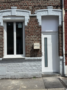 Photo de galerie - Remplacement porte avec imposte avec fenêtre et volet extérieur 