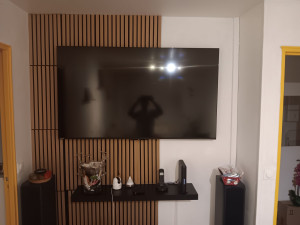 Photo de galerie - Montage tv mural. 