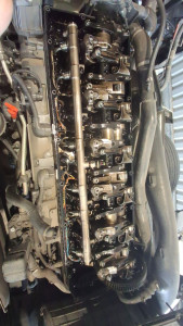 Photo de galerie - Changement injecteur + douille d'injecteur.
Réglage soupape  Sur tracteur routier 
