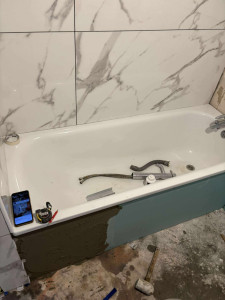 Photo de galerie - Installation baignoire 