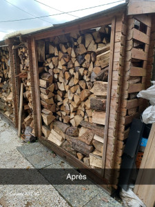 Photo de galerie - Après le rangement de 6 stères de bois 