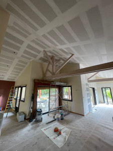 Photo de galerie - Réalisation Bandes à Joints Plafond + Doublage 