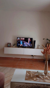 Photo de galerie - Pose de meuble suspendu sur placo 