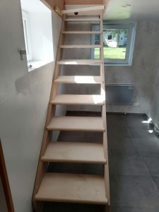 Photo de galerie - Fabrication et pose d'un escalier 