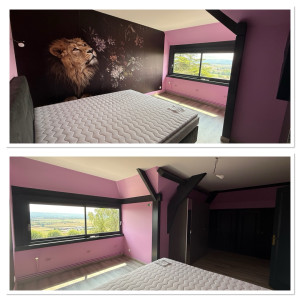 Photo de galerie - Rénovation d’une maison des années 60 Detapissage/ratissage/poncage/peinture 