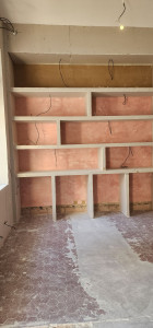 Photo de galerie - Structure et plaque de plâtre 