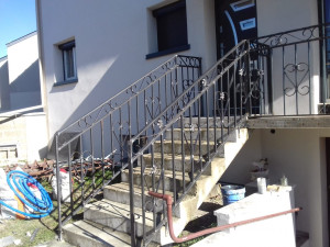 Photo de galerie - Creation escalier et rampe 