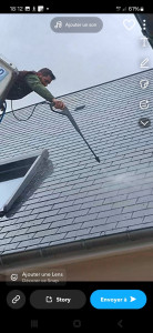 Photo de galerie - Nettoyage de toiture