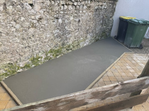 Photo de galerie - Dalle pour stockage bois