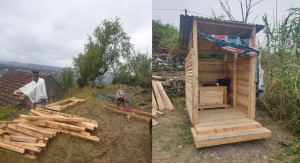 Photo de galerie - Fabrication de toilette sèche avec bois de récupération+ petit budget.