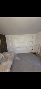 Photo de galerie - Meuble télé cheminée 