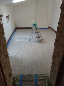 Photo de galerie - Réalisation peinture blanche.