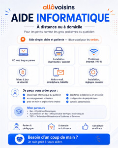 Photo de galerie - Aide informatique 