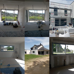 Photo de galerie - Chantier: Bande, enduit, ponçage, peinture et ratissage.