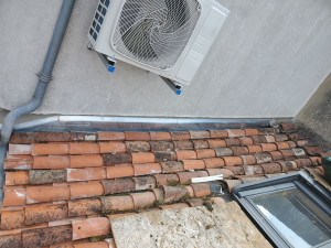 Photo de galerie -  transformation et réalisation d un couloir zinc niveaux mitoyen 