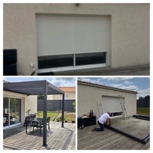 Photo de galerie - Montage d’une pergola