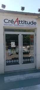 Photo de galerie - Réalisation d'une nouvelle enseigne pour le magasin Créatitude Alençon.