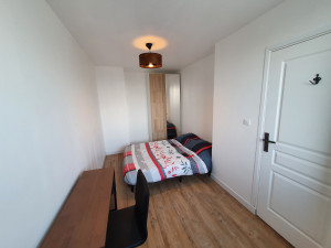 Photo de galerie - Création de cloison + peinture + parquet flottant PVC 