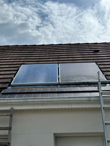 Photo de galerie - Nettoyage panneaux solaires 