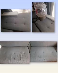 Photo de galerie - Shampouinage d'un canapé 