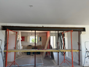 Photo de galerie - Pose de IPN en ouverture réalisée 