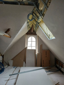 Photo de galerie - Pose d isolation et placo dans des combles