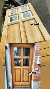 Photo de galerie - Rénovation portes d'entrée 