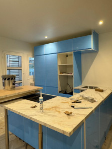 Photo de galerie - Pose meubles cuisine