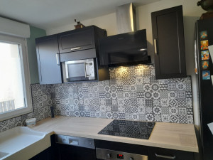 Photo de galerie - Credence, carreaux de ciment 