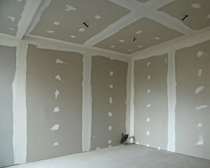 Photo de galerie - Pose de placo et bandes 
