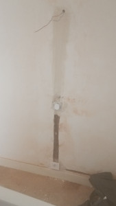 Photo de galerie - Passage de nouveau câble ou changer emplacement des lampes murales