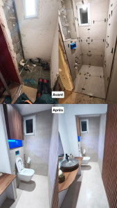 Photo de galerie - Rénovation complète des toilettes 
