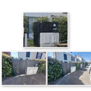 Photo de galerie - Modifications poteaux pour pose de portillon + cloture sur muret