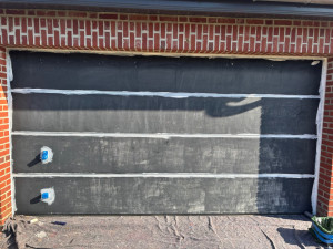 Photo de galerie - Protection, ponçage, époussetage , application de la couche de primaire blanc 