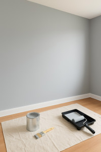 Photo de galerie - Réalisation d’un mur entièrement remis à neuf : préparation, application précise et finitions impeccables. Travail propre et professionnel.