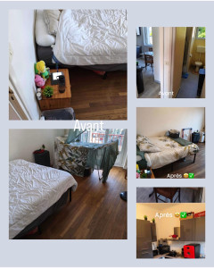 Photo de galerie - Avant/après d’un logement venant d’être aménagé 