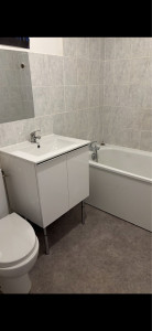 Photo de galerie - Remplacement vasque plus installation meuble sous vasque ainsi que les deux robinets vasque et baignoire.