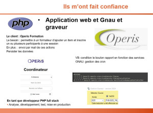Photo de galerie - Chez le client Operis: un site de gestion de formation et maintenance de site pour DGFIP
