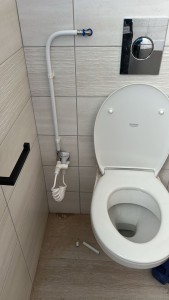 Photo de galerie - Rajout de douchette de toilette