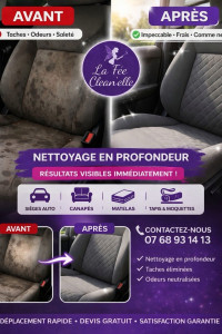 Photo de galerie - Nettoyage sièges 