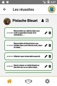 Photo de galerie - Portfolio : application MesReussites