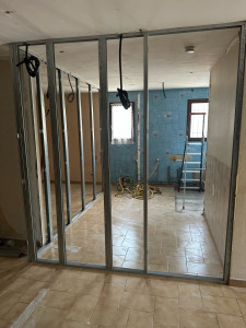 Photo de galerie - Préparation, ossature pour salle de bain
